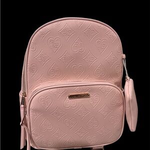 NEW Juicy Couture Pink Backpack with Gold Accents
